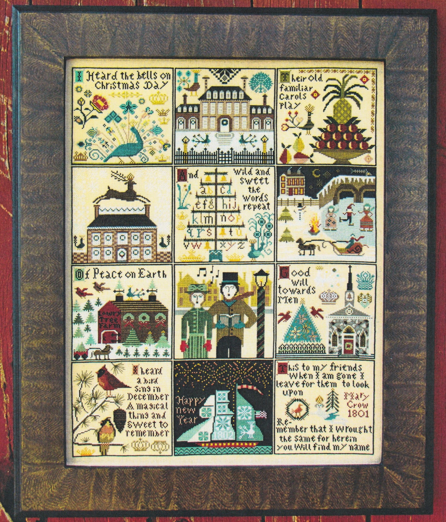 "Christmas at Hawk Run Hollow" - by Carriage House Samplings