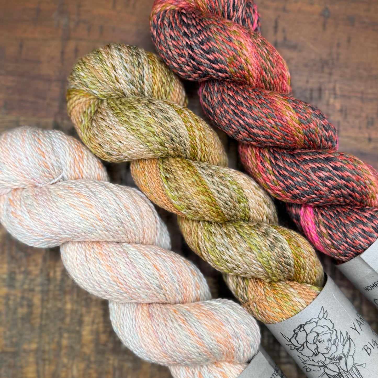 3 SKEIN OOAK HOMESTEAD SPORT BUNDLE #12