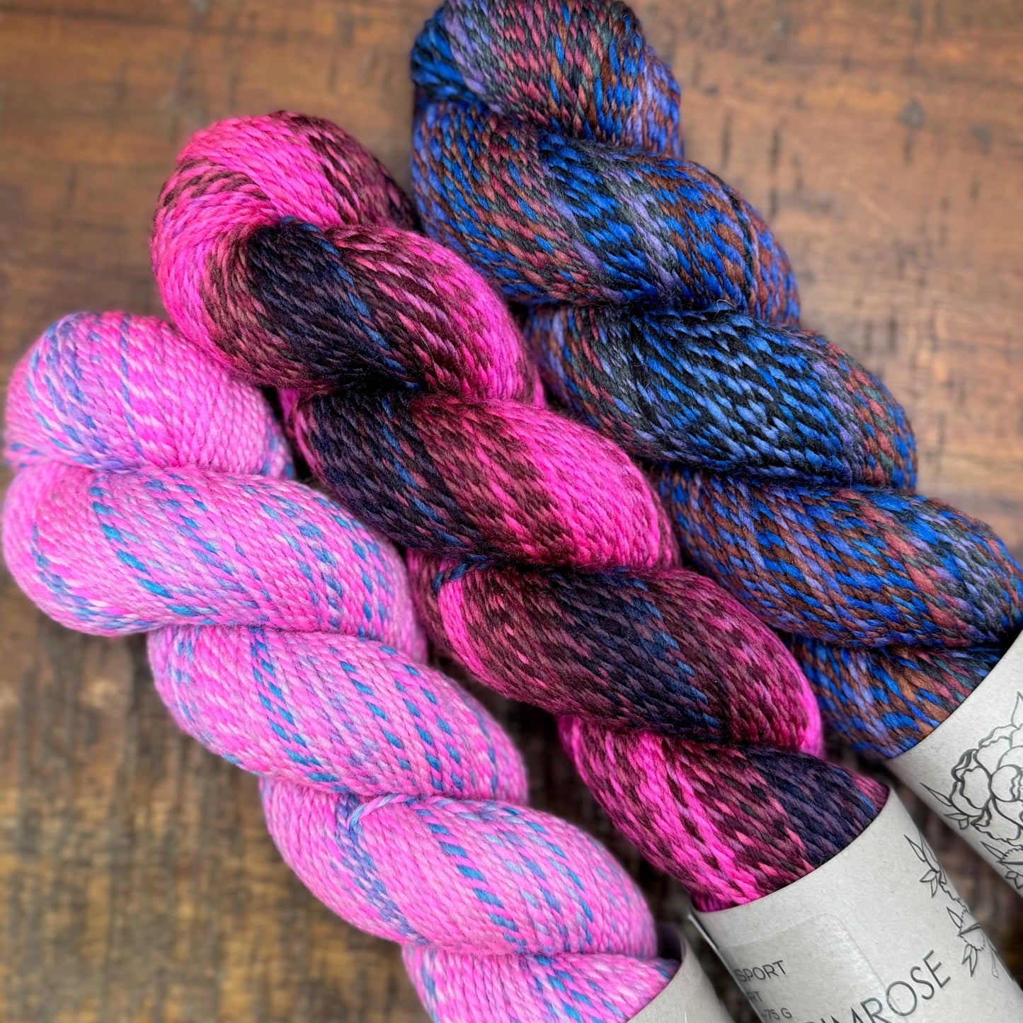 3 SKEIN OOAK HOMESTEAD SPORT BUNDLE #15