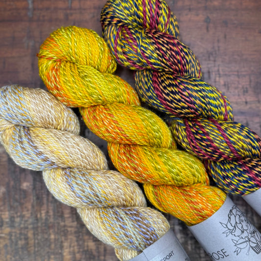 3 SKEIN OOAK HOMESTEAD SPORT BUNDLE #24