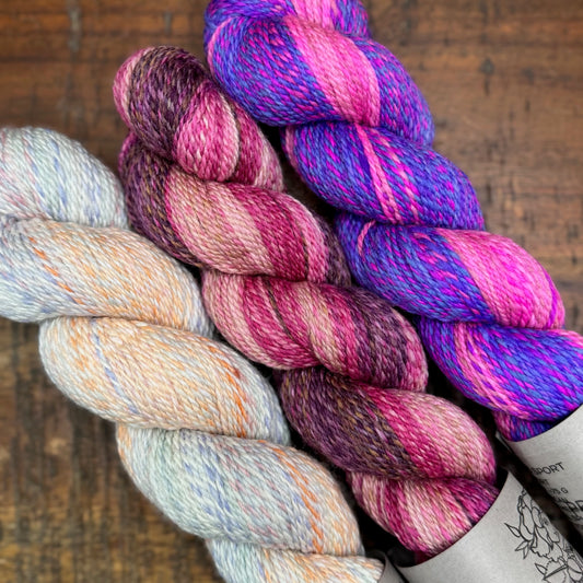 3 SKEIN OOAK HOMESTEAD SPORT BUNDLE #30