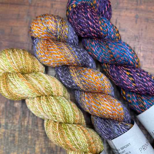 3 SKEIN OOAK HOMESTEAD SPORT BUNDLE #32