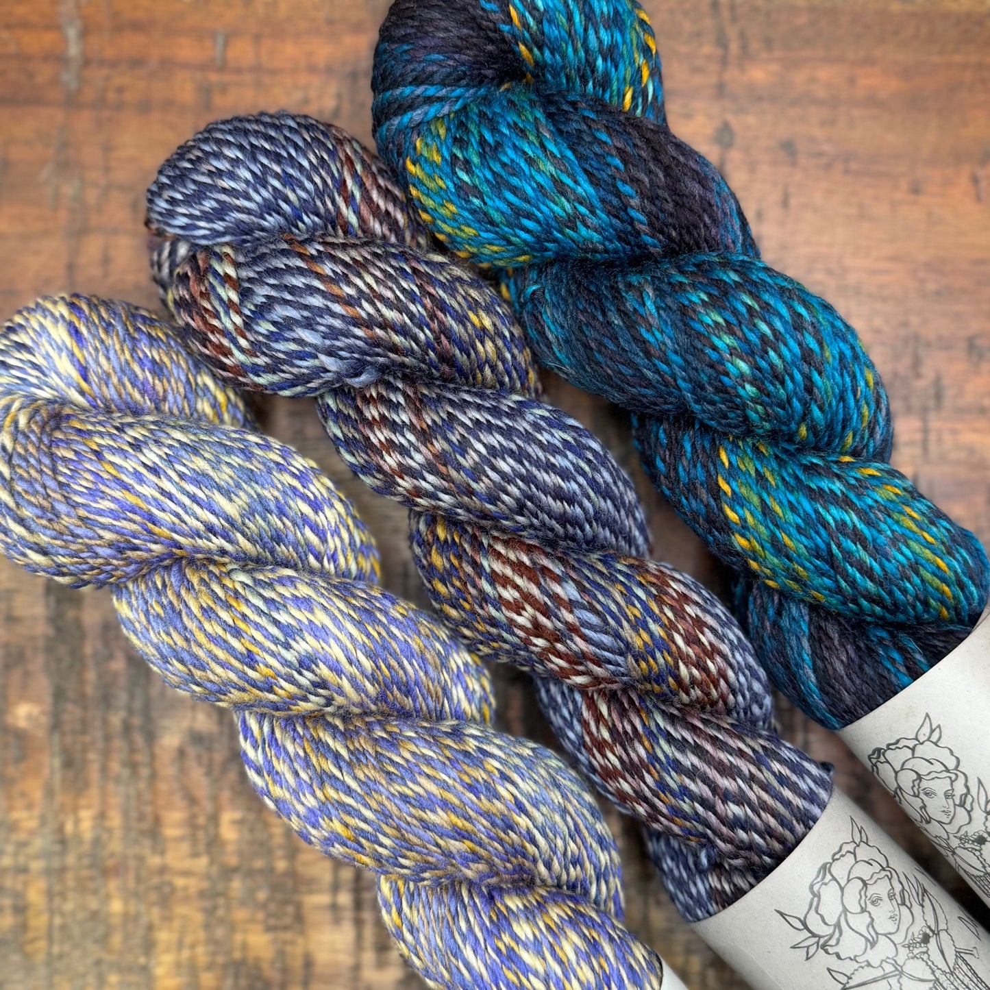 3 SKEIN OOAK HOMESTEAD SPORT BUNDLE #5