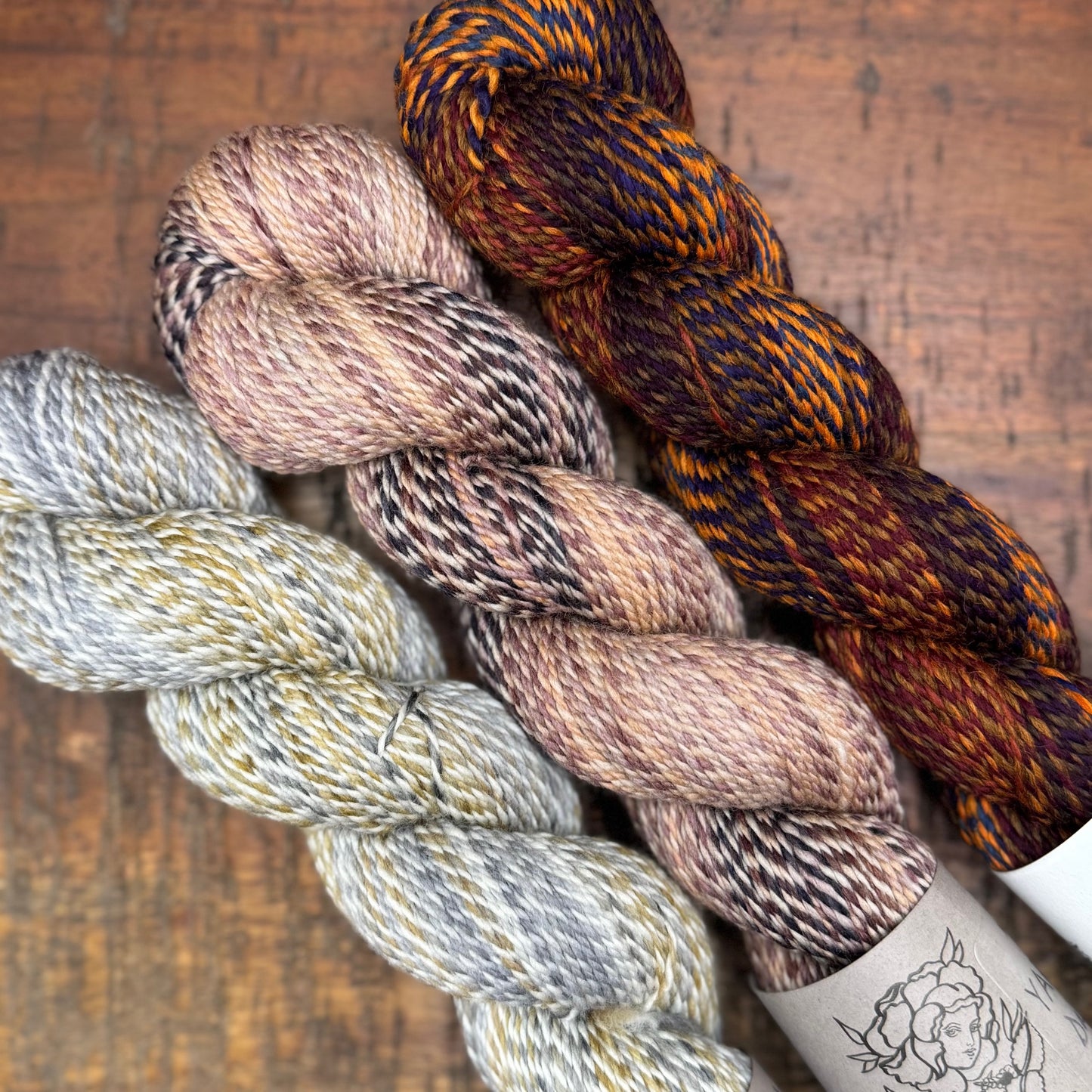 3 SKEIN OOAK HOMESTEAD SPORT BUNDLE #6