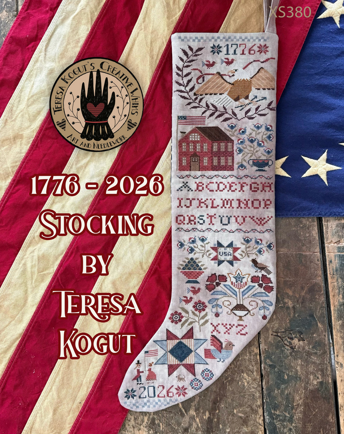 "1776-2026 Stocking" - by Teresa Kogut