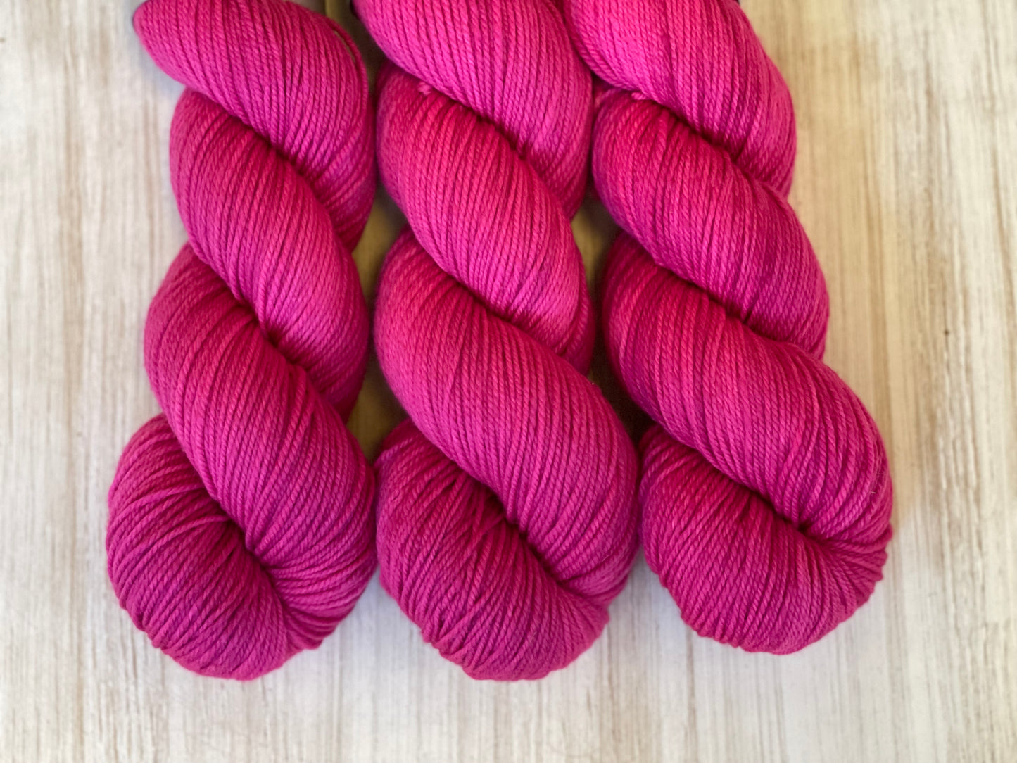 Check Yes Juliet- 100% American Superwash Merino Rose Sport