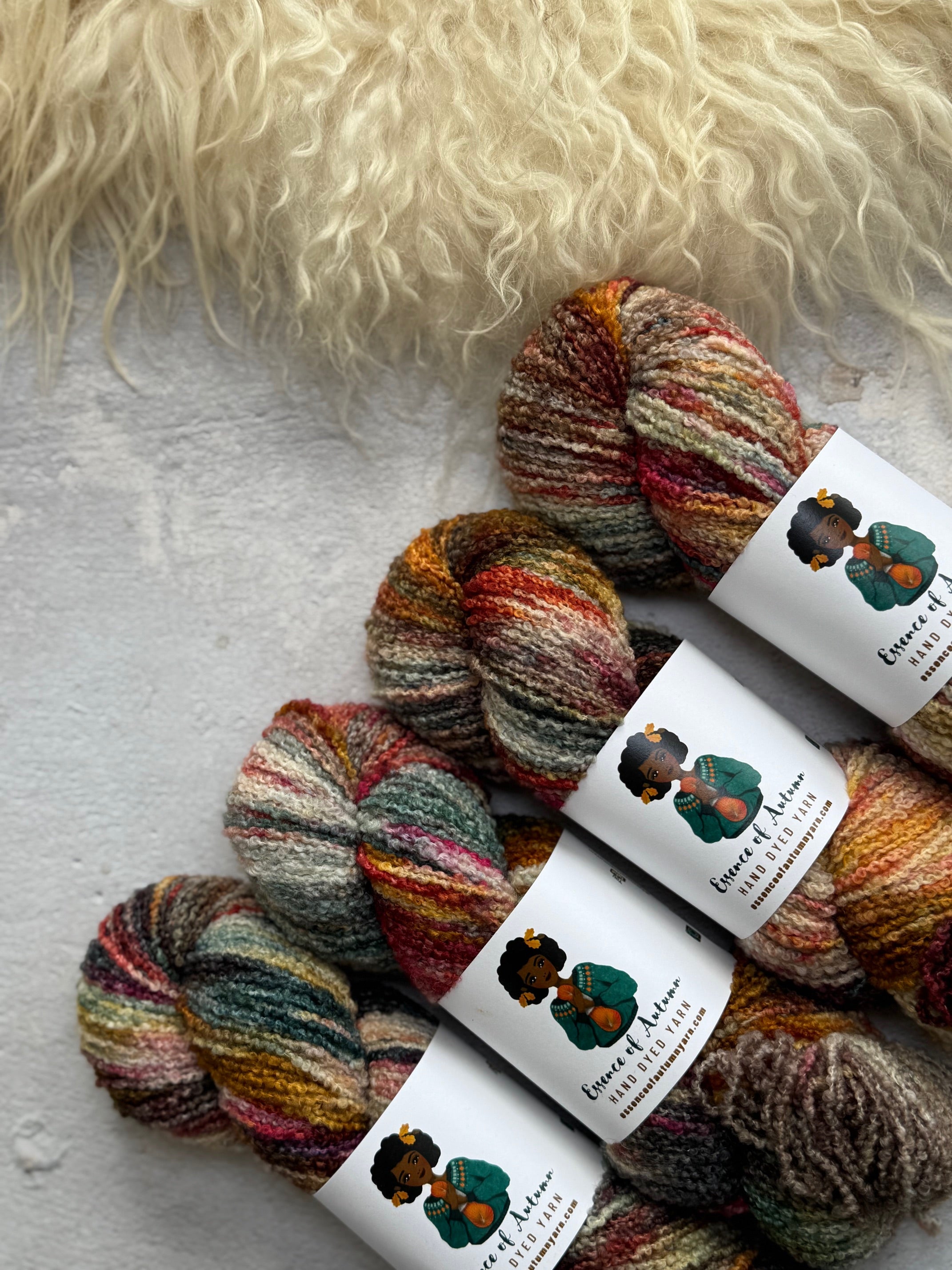 Essence of Autumn: Cozy Merino Boucle – Primrose Yarn Co.