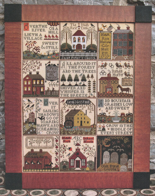 "The Village of Hawk Run Hollow" - by Carriage House Samplings