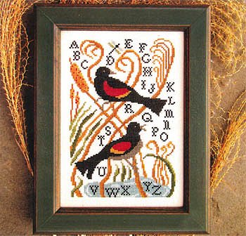 "Red-winged Blackbirds" - by Carriage House Samplings