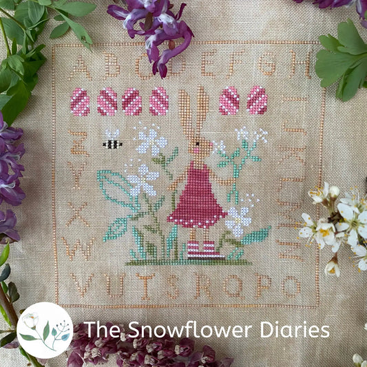 "Bunny In The Garden"- The Snowflower Diaries