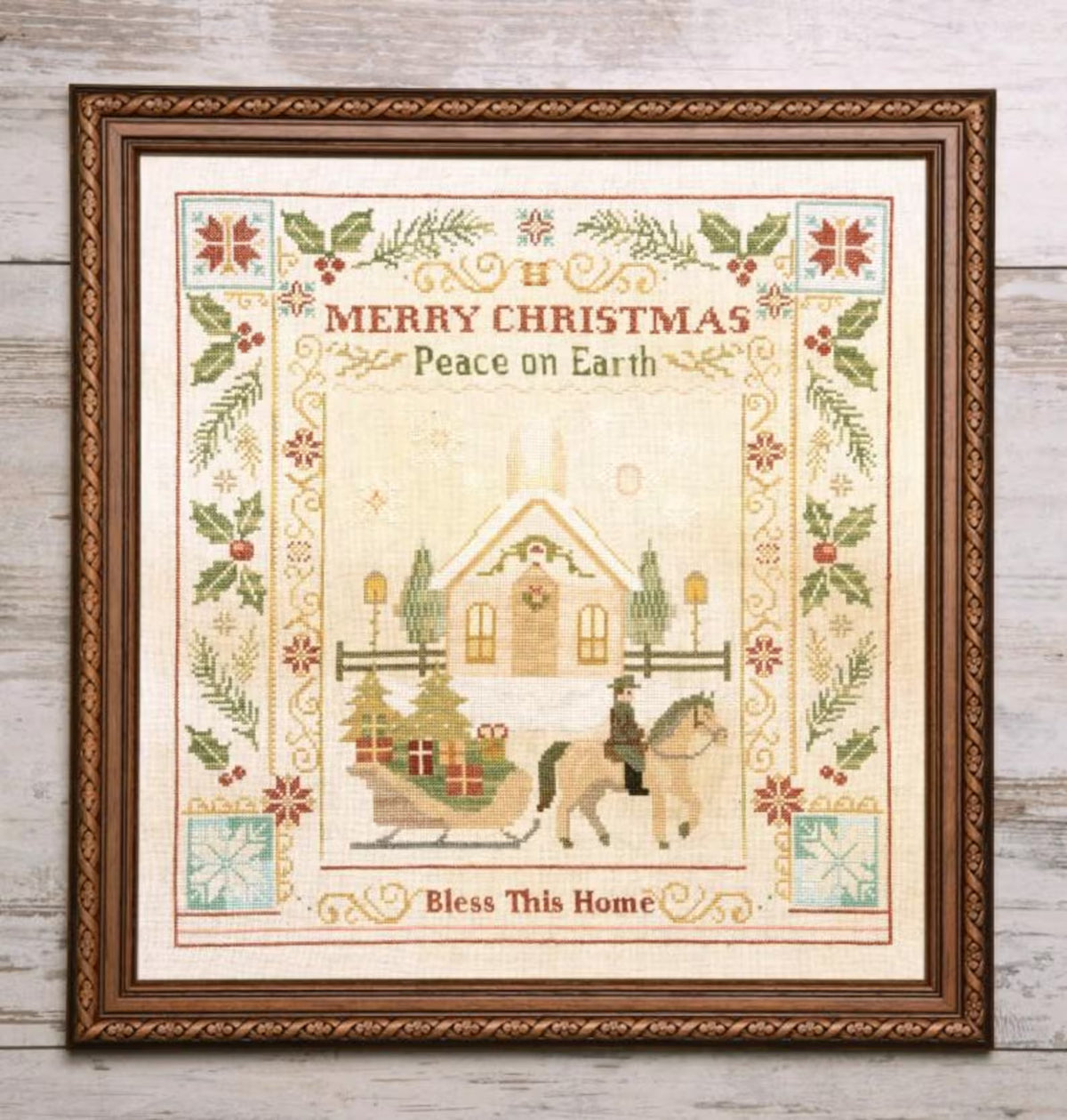 "Christmas Blessings"- Samplers And Primitives