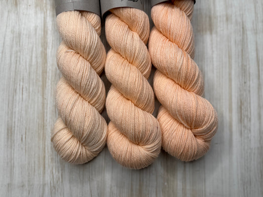 Peach Fuzz- 100% American Superwash Merino Rose Sport