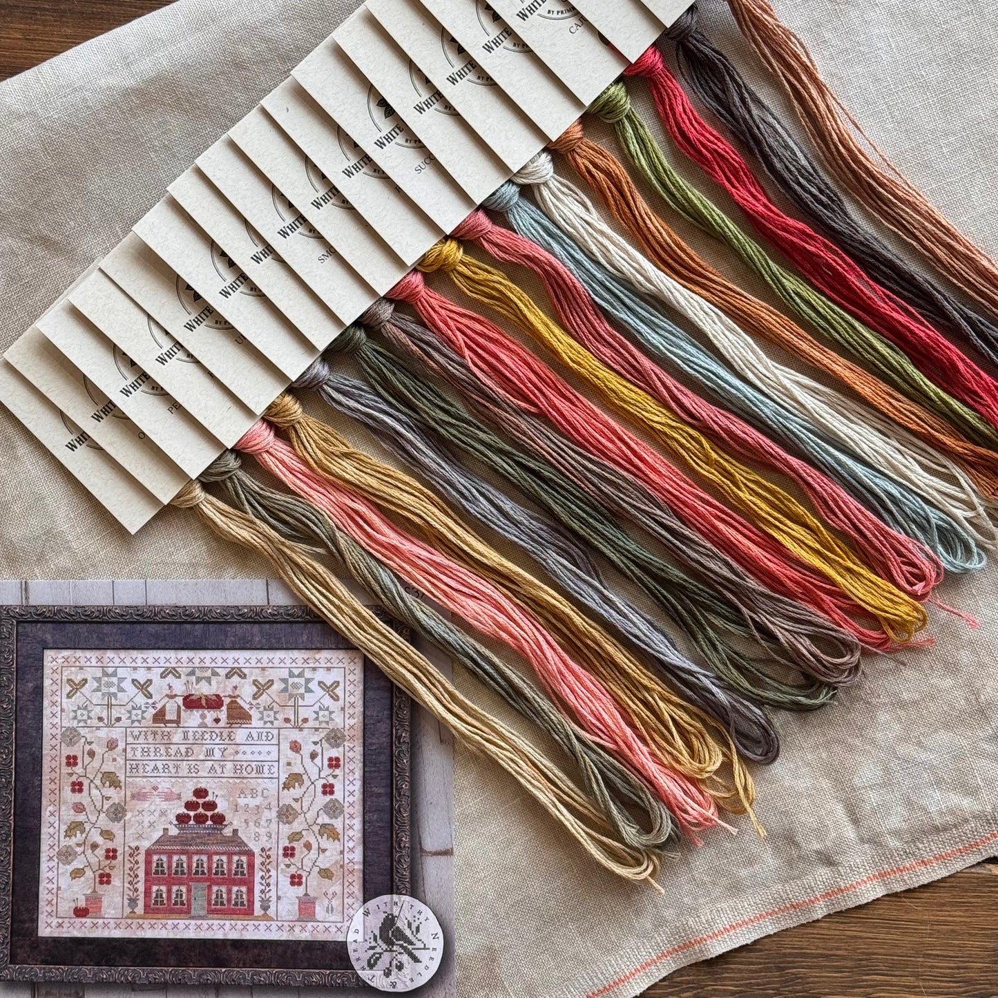 "With Needle & Thread" (With Thy Needle and Thread)- White Rose Threads Conversion Thread Pack