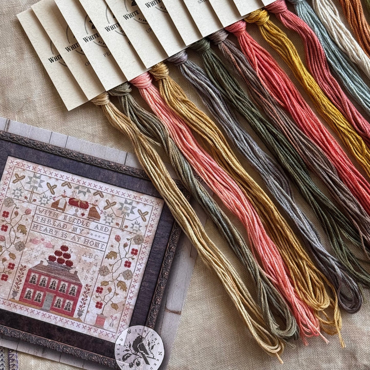 "With Needle & Thread" (With Thy Needle and Thread)- White Rose Threads Conversion Thread Pack