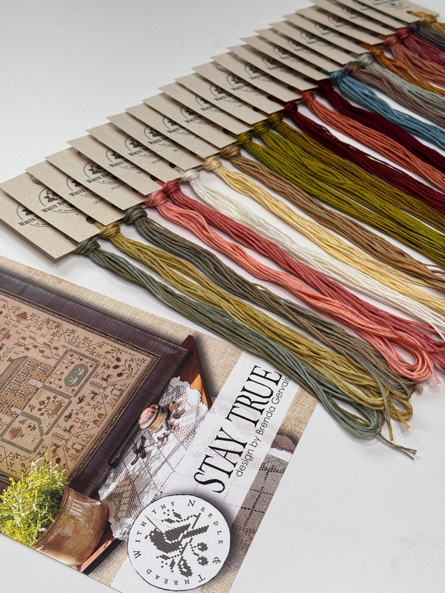 "Stay True" (With Thy Needle and Thread)- White Rose Threads Conversion Thread Pack