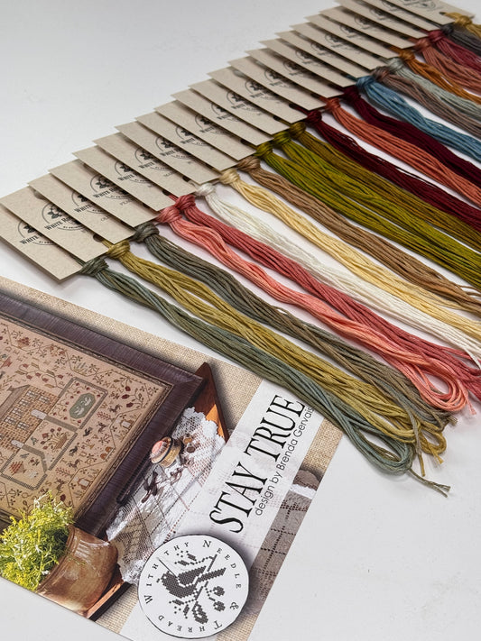 "Stay True" (With Thy Needle and Thread)- White Rose Threads Conversion Thread Pack (Copy)