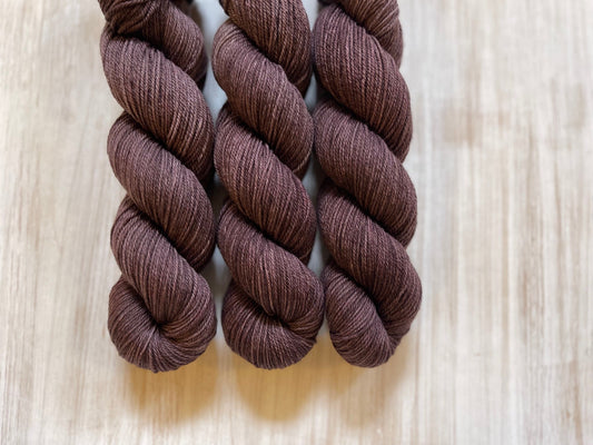 Death By Chocolate- 100% American Superwash Merino Rose Sport (WHOLESALE)