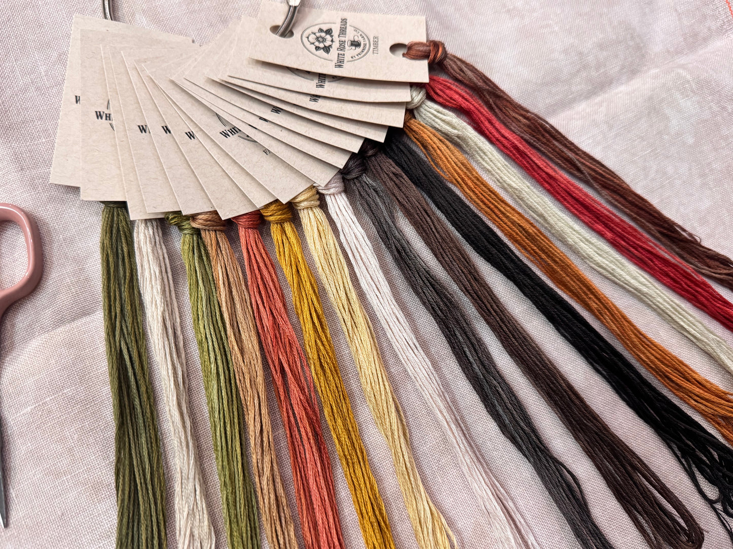 *37th Birthday Floss Pack!* "Real Comfort" (Plum Street Samplers)- White Rose Threads Conversion Thread Pack