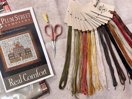 *37th Birthday Floss Pack!* "Real Comfort" (Plum Street Samplers)- White Rose Threads Conversion Thread Pack
