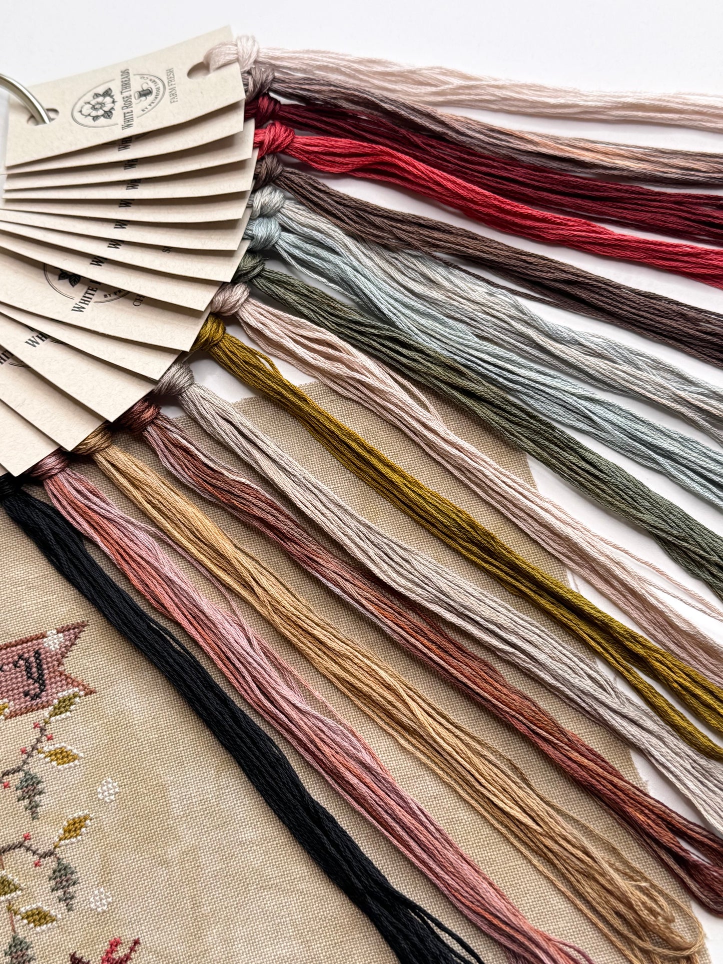 "A Merry Gentleman" (Plum Street Samplers)- White Rose Threads Conversion Thread Pack