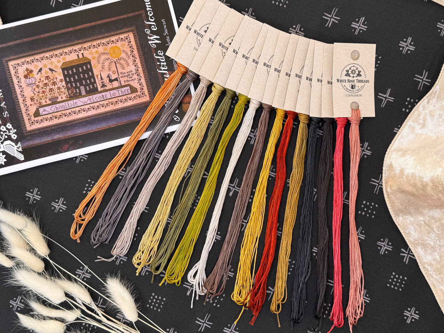 "A Ghoultide Welcome" (Plum Street Samplers)- White Rose Threads Conversion Thread Pack