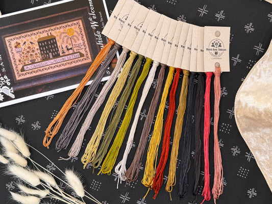 "A Ghoultide Welcome" (Plum Street Samplers)- White Rose Threads Conversion Thread Pack