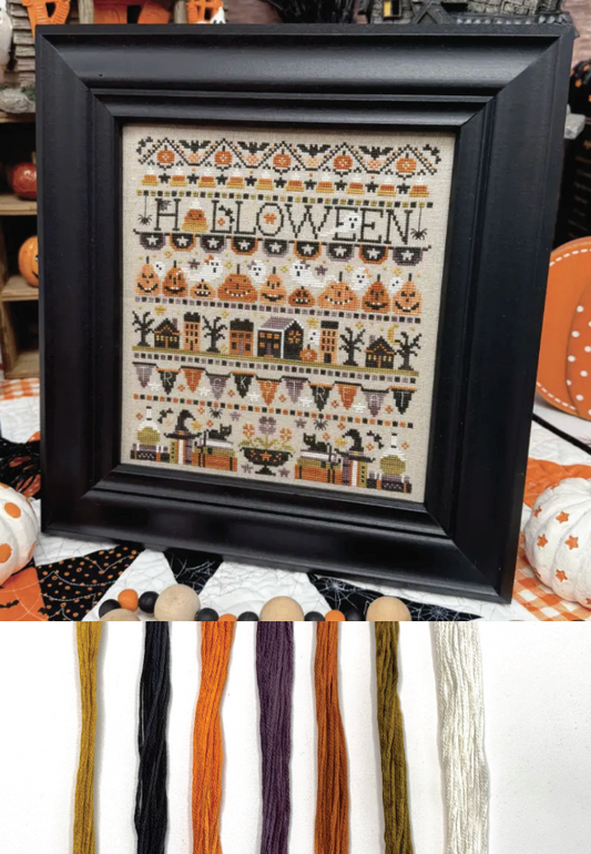 *PRE-ORDER* "Halloween Celebration" (Primrose Cottage)- White Rose Threads Conversion Thread Pack
