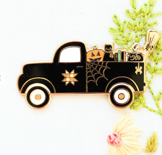 Halloween Truck Needle Minder- Flaming Toes
