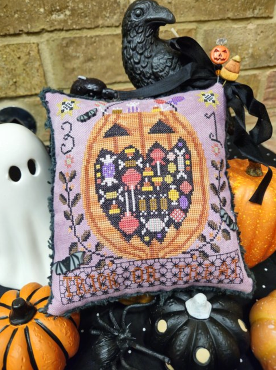"Trick or Treat"- Quaint Rose Needlearts