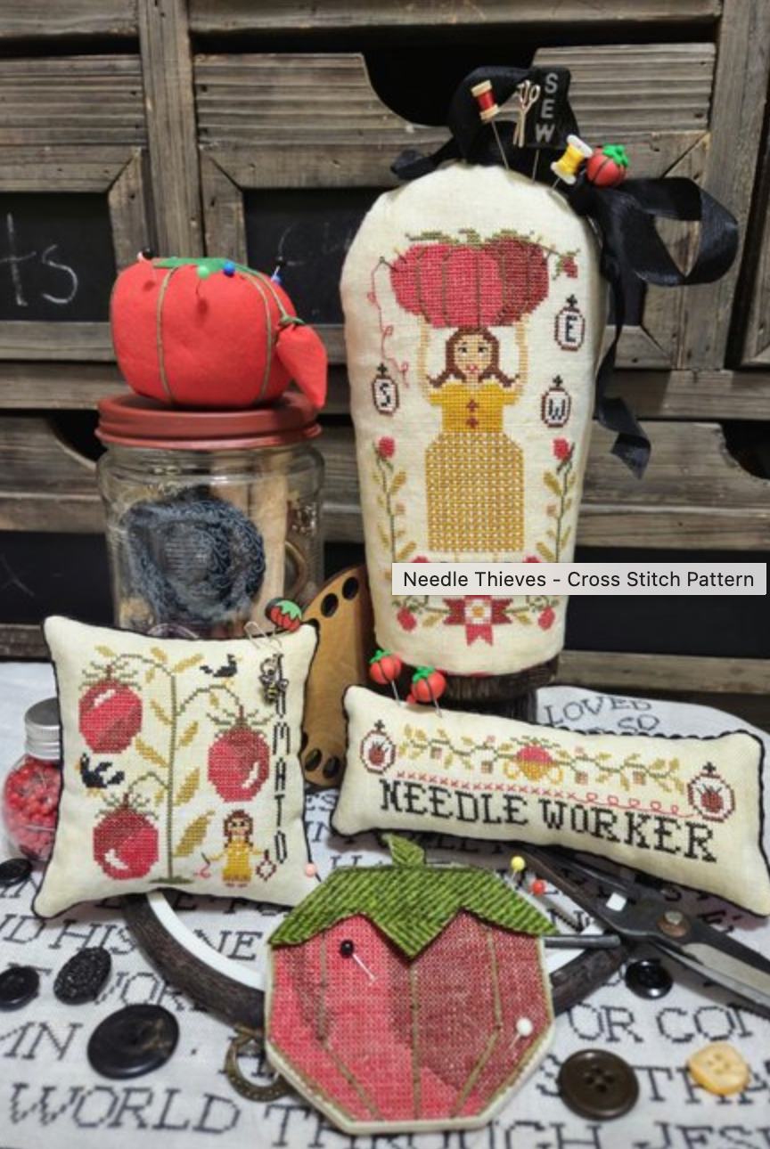 "Needle Thieves"- Quaint Rose Needlearts