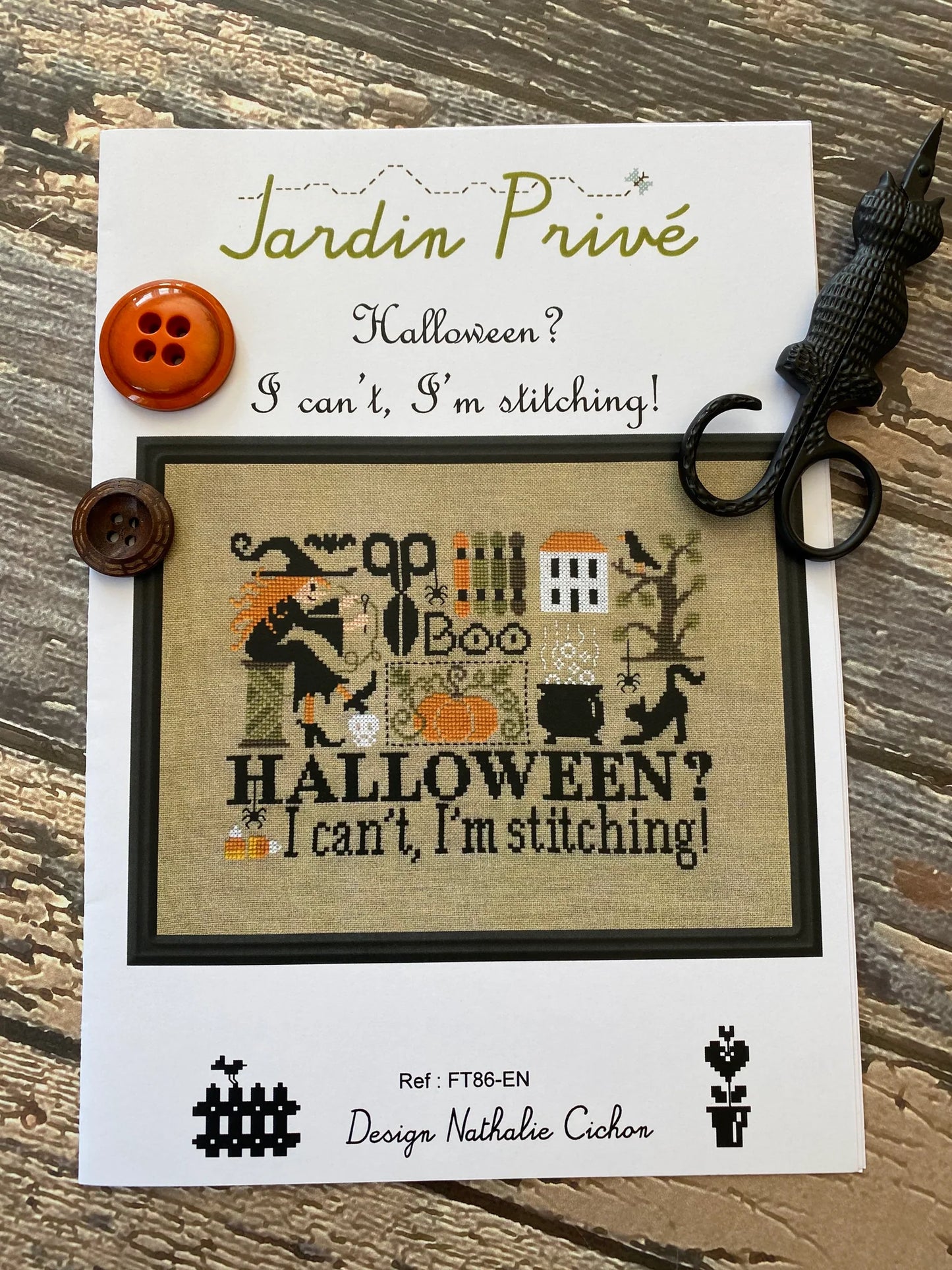 "Halloween? I can't, I'm Stitching" - by Jardin Prive'