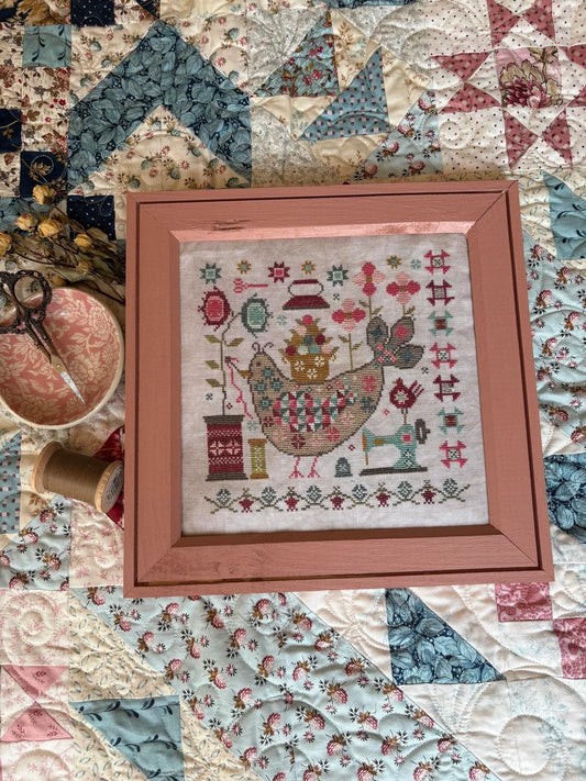 "Quilty Bird"- Pansy Patch